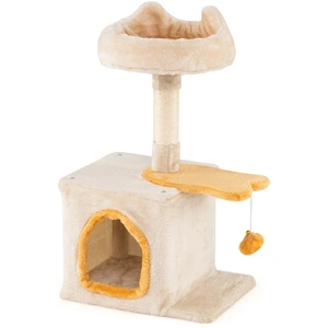 CostwayArbre à Chat pour Chatons Tour pour Chats avec Perchoir en Pelu... pas cher