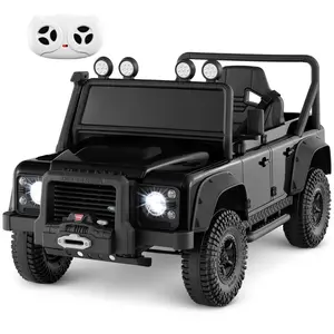 CostwayVoiture Jouet Land Rover sous Licence Voiture Electrique 12V po... pas cher