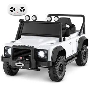 CostwayVoiture Jouet Land Rover sous Licence Voiture Electrique 12V po... pas cher