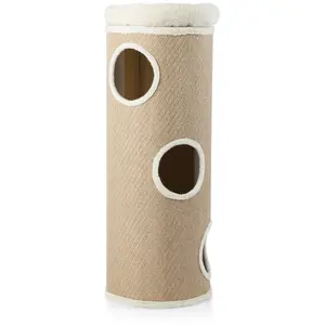 CostwayArbre à Chat à 4 Niveaux pour Plusieurs Chats Niche Surélevée a... pas cher