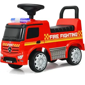 CostwayCamion Porteur pour Bébé avec Feux Klaxon Volant, Voiture Pouss... pas cher