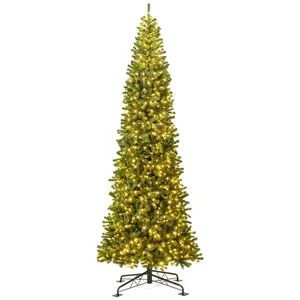 Costway360 cm Arbre de Noël Artificiel Articulé Pré-Éclairé Connecteur...Vendu parcostway