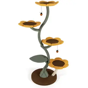 CostwayTour à Chat Multi-étages Arbre à Chat avec 4 Plateformes en For... pas cher