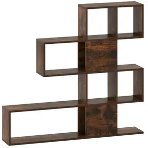 CostwayBibliothèque à 5 Niveaux 120x19,5x109 CM Étagère de Rangement a... pas cher