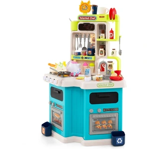 CostwayEnsemble de Cuisine pour Enfants Cuisine d'Angle avec Sons et L... pas cher