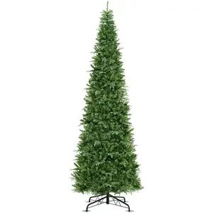 CostwayArbre de Noël Artificiel Pré-éclairé de 360 cm de Haut avec 251... pas cher