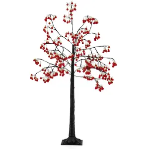 CostwayArbre de Décoration de Noël 150 CM Arbre Artificiel Noël Illumi... pas cher