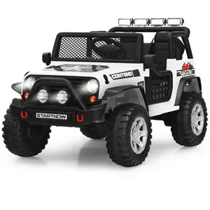 Costway12V Voiture Électrique avec Télécommande 2,4G avec Lumières LED... pas cher