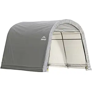 ShelterLogic feuille garage de tente abri de jardin 9m² gris pas cher