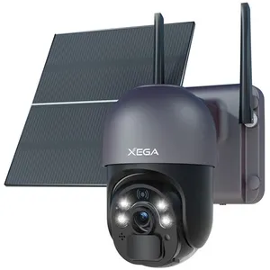 Caméra de Surveillance Solaire Extérieure sans Fil Xega 3G-4G LTE 2K a... pas cher