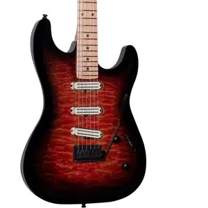 Godin Artisan ST-III Midnight Pink guitare électrique avec étui