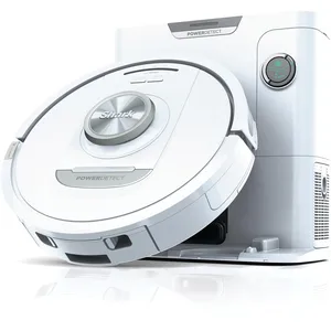Shark PowerDetect Robot aspirateur à vidage automatique avec navigation 3D et LiDAR, base anti-allergène/anti-odeu contournement obstacles, moquettes et sols durs, WiFi/A...