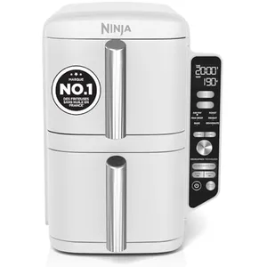 Comparateur de prix : Friteuse sans huile Ninja Double Stack XL 9,5 L Blanche SL400EUWH
