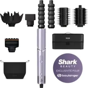 Fer multistyle SHARK Flexstyle HD466PLEU Lilas + embout anti-frisottis... pas cher