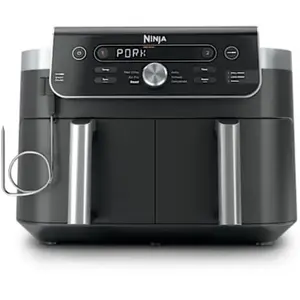 Air Fryer Ninja DualZone MAX 6-en-1 9,5 L avec thermosonde Gris | DZ95... pas cher
