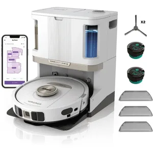 Comparateur de prix : Shark PowerDetect Aspirateur Robot Laveur avec Base autovideuse et net...