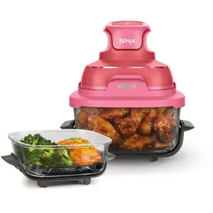 Air Fryer modulaire en verre Ninja CRISPi Cerise FN101EUDR pas cher