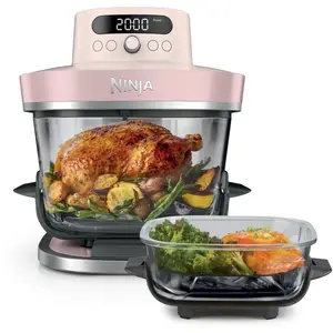 Ninja CRISPi PRO Air fryer en verre 7-en-1  5.7L + 2.3L   Rose Quartz ... pas cher
