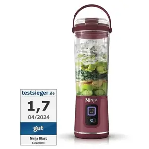 Comparateur de prix : Ninja Blender portable sans fil Ninja Blast - Cranberry (BC151EUCR)