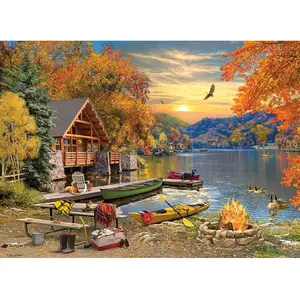 Retraite au Bord du Lac 1000 Pièces Cobble Hill pas cher
