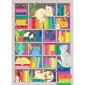 Rainbow Cat Quilt 1000 Pièces  Cobble Hill pas cher