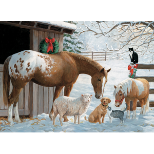 Pièces XXL Familly - Winter Barnyard 350 Pièces Cobble Hill pas cher