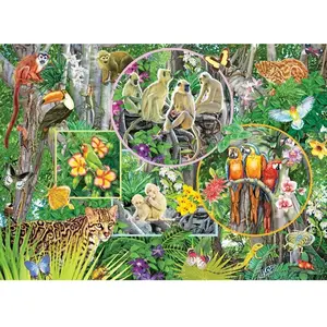 Magie de la Forêt Tropicale 350 Pièces  Cobble Hill pas cher