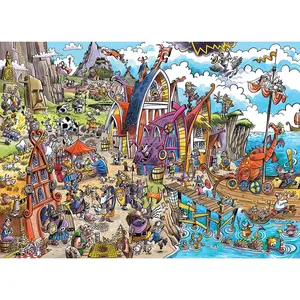 DoodleTown: Village Viking 1000 Pièces  Cobble Hill
