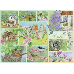 Oiseaux de Jardin au Printemps 500 Pièces  Cobble Hill pas cher