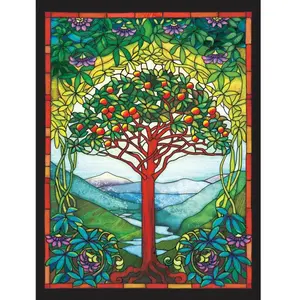 Cobble Hill Stained Glass - Arbre de la Vie pas cher