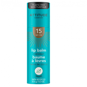 Attitude Sunly Lip Balm baume protecteur lèvres SPF 15 Coconut 8,5 g pas cher