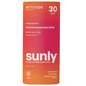 Attitude Sunly Bâton Solaire Minéral FPS 30 Fleur d'Oranger | 60 g pas cher