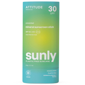 Attitude Sunly Unscented crème solaire minérale en stick SPF 30 60 g pas cher