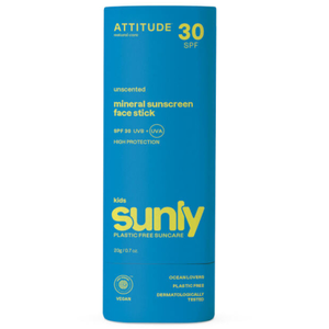 Attitude Sunly Enfants Bâton Solaire Minéral Visage FPS 30 | 20 g pas cher