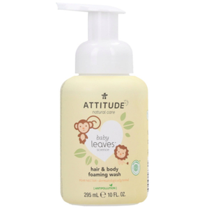 Attitude Baby Leaves Hair & Body Foaming Wash Nectar de Poire | 295 ml pas cher