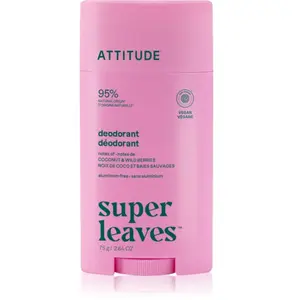 Attitude Super Leaves Natural Deodorant déodorant Coconut and Wild Ber...