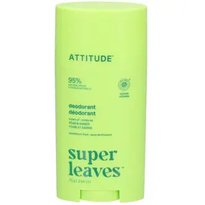 Attitude Super Leaves Natural Deodorant déodorant Pear & Amber 75 g pas cher