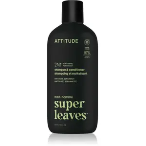 Shampoing 2 en 1 Attitude Super Leaves Bergamot & Matcha Jaune 11710 pas cher