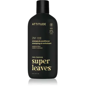 Shampoing 2 en 1 Attitude Super Leaves Amber & Citrus Jaune 11711 pas cher