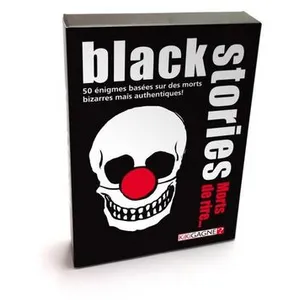 Iello Jeu de société - Black Stories - Edition Morts de Rire - 50 histoires bizarres et vraies pas cher
