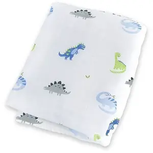 Lulujo Lange Mousseline - Dinosaures pas cher