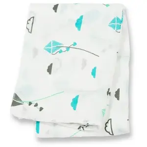 Comparateur de prix : ELEMENTS FOR KIDS Lange En Bambou - Cerf-Volant Bleu