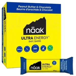 Comparateur de prix : Barre énergétique Näak Ultra Energy goût beurre de cacahuète 50 g (12 unités)