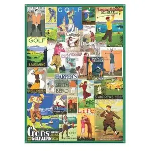 EuroGraphics- Golf Around The World Puzzle, 6000-0933, Coloris Assortis, 48 x 68 cm