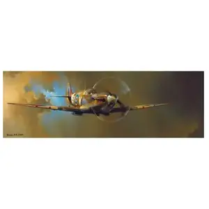 EuroGraphics Puzzle panoramique - Spitfire par Barrie AF Clark, 1000 pièces pas cher