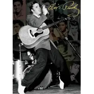 Eurographics "Elvis Collage (Puzzle 1000p, Multicolore) pas cher
