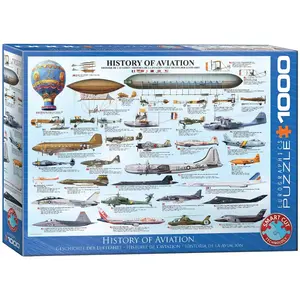 Eurographics Puzzle Motif Histoire de l'aviation - 1 000 pièces pas cher