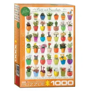 Cactus et Plantes Succulentes 1000 Pièces Eurographics pas cher