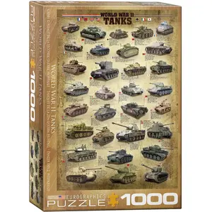 Non communiqué Puzzle Eurographics - Panzer des 2 zweiten Weltkriegs, 1000 pièces