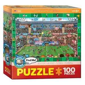 EuroGraphics Puzzle 100 pièces : Cherche et trouve : Football pas cher